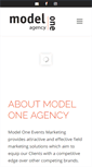 Mobile Screenshot of modeloneagency.com